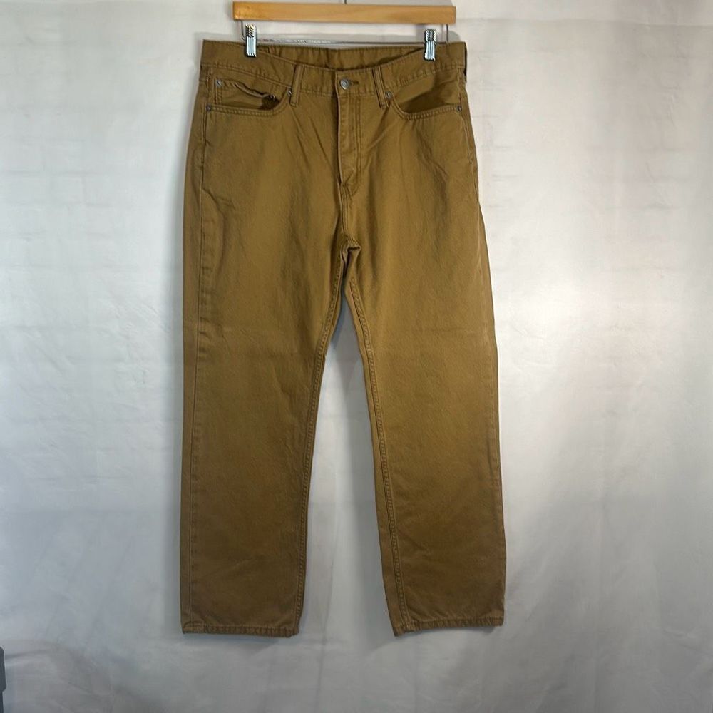 Levi’s 514 Mens brown Khaki‎ Pants size 36x30 White Tag